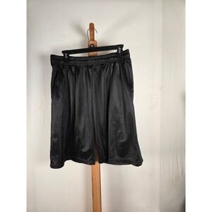 Unbranded Mens Athletic Basketball Shorts Black Size XXL‎ Elastic Waist Gym